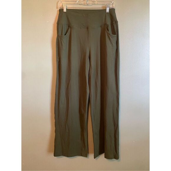 ESOFT Wide Leg Pants High-Waisted Yoga Work Dress Pants Pockets M NWOT - Picture 2 of 6